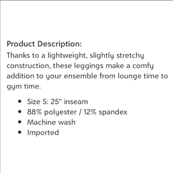 Central Park Sport Black Full Length Leggings - Picture 9 of 9